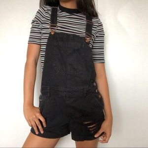 Mock Neck Striped Top